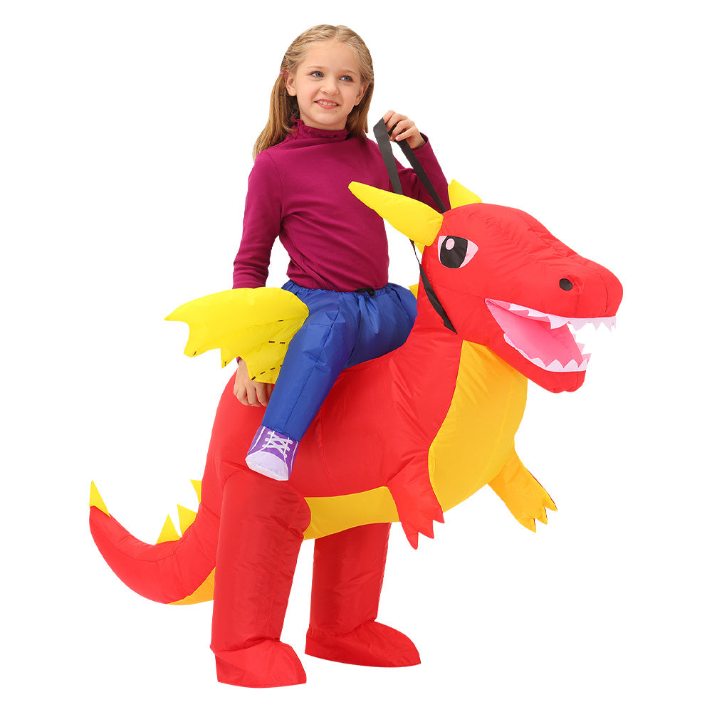 Kids Unicorn Dinosaur Inflatable Costumes Halloween Cosplay Costume Animal Fancy Purim Birthday Gift for Boys Girls