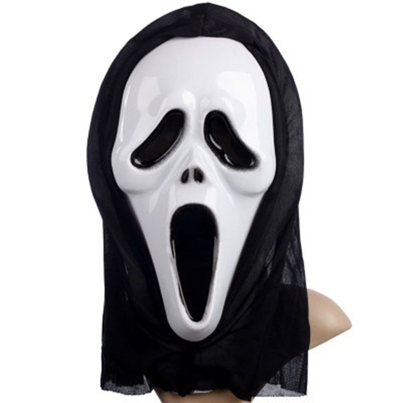 Halloween Child Scream Ghost Costume Mask Cosplay Kids Jumpsuit Set Loose Long Performance Romper Party Festival Boys Girls New