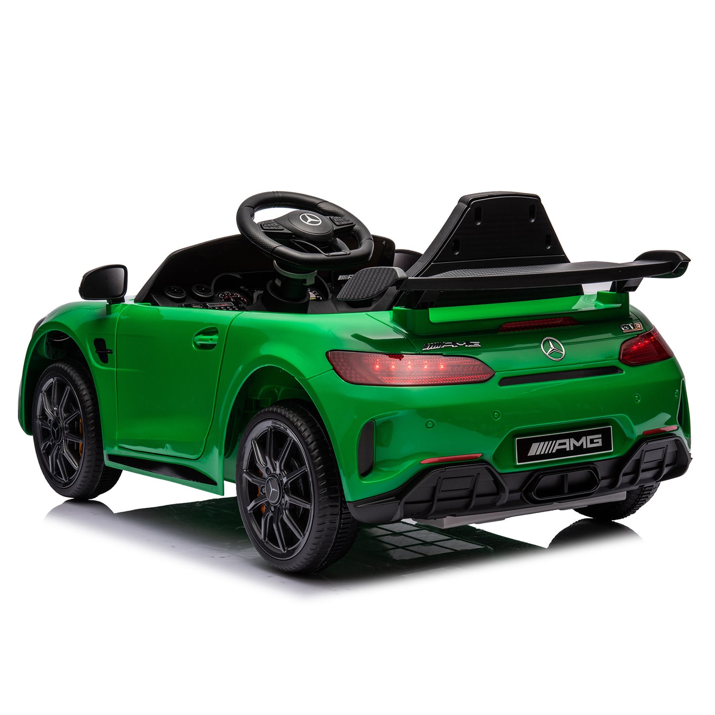 LEADZM Dual Drive 12V 4.5Ah with 2.4G Remote Control Mercedes-Benz Sports Car Green