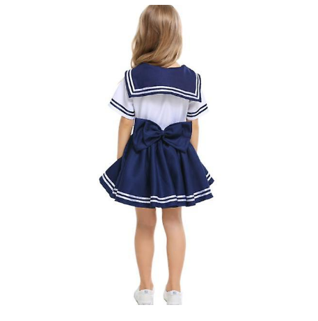 Child Sailor Costume Navy Outfit Suit Boys Girls School Uniform