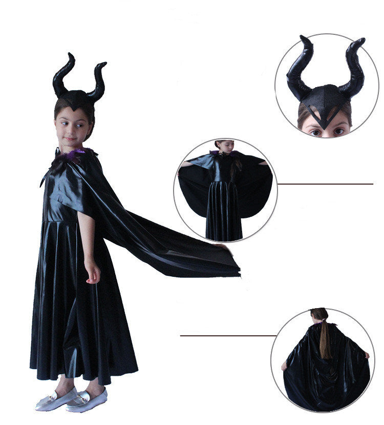 Halloween Costume Children Adult Dark Devil Maleficent Cosplay Costume Cosplay Costume