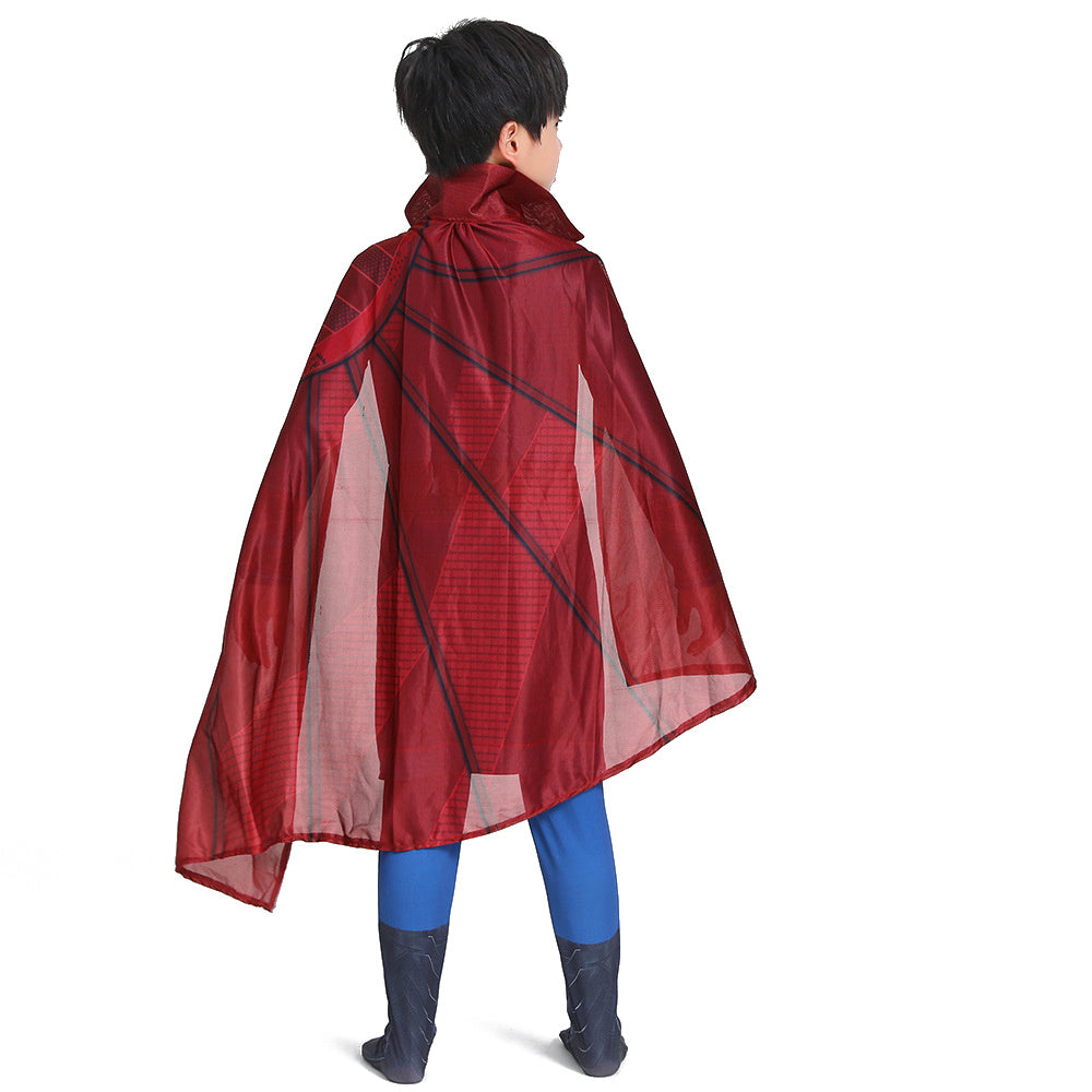 Kids Superhero Costume with Cloak Halloween Cosplay Costume