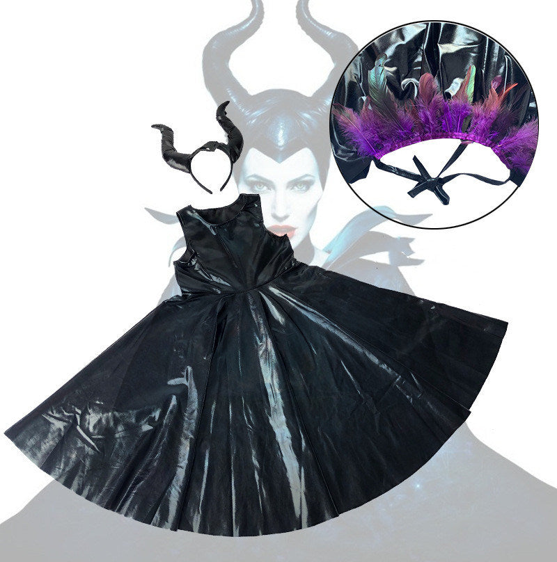 Halloween Costume Children Adult Dark Devil Maleficent Cosplay Costume Cosplay Costume