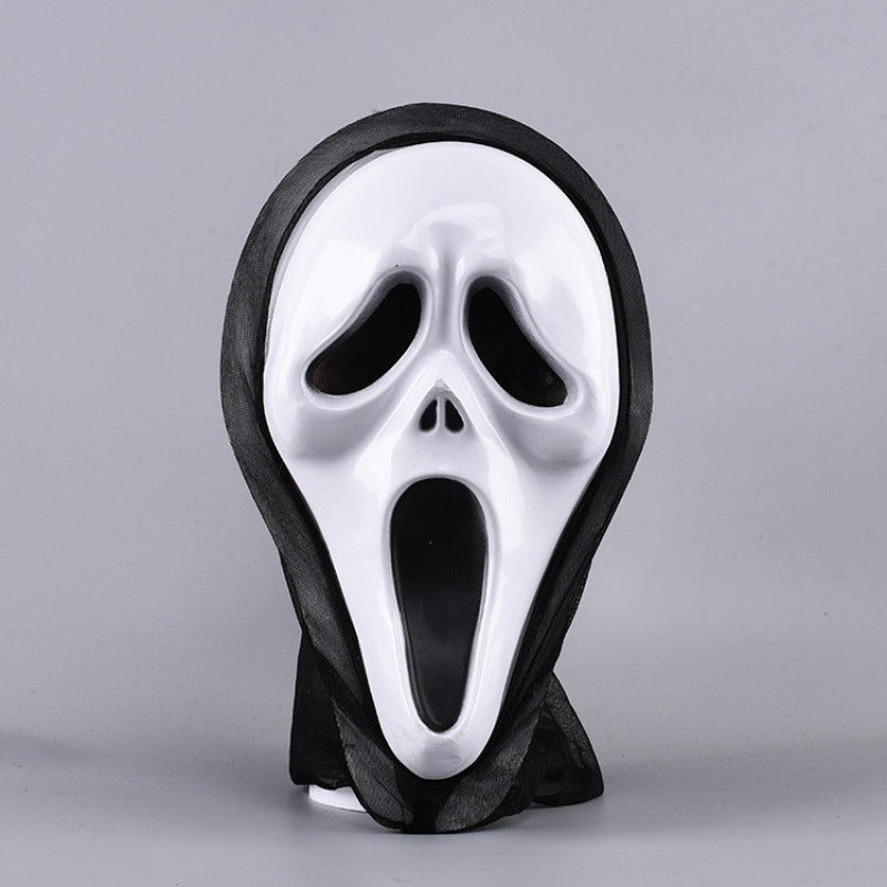 Halloween Child Scream Ghost Costume Mask Cosplay Kids Jumpsuit Set Loose Long Performance Romper Party Festival Boys Girls New