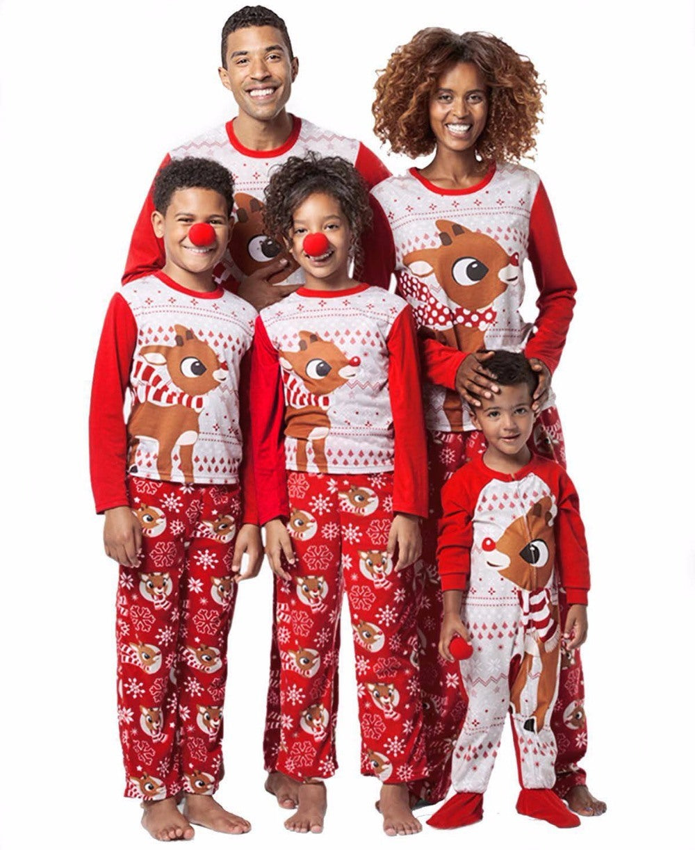 Family Pajamas Set Christmas Fashion Family Matching Outfits Adult Kids Pajamas set Nightwear Sleepwear Red Pyjamas