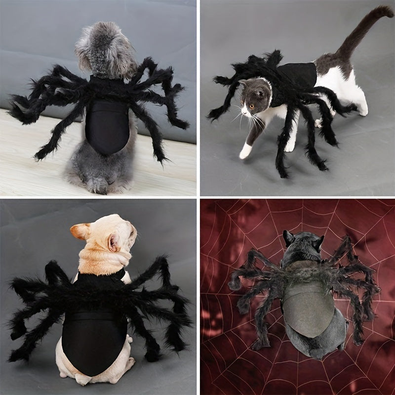 Pet Spider Clothing - Halloween Spider Clothing Suitable For Cats And Small And Medium-sized Dogs Halloween Party Dress Up