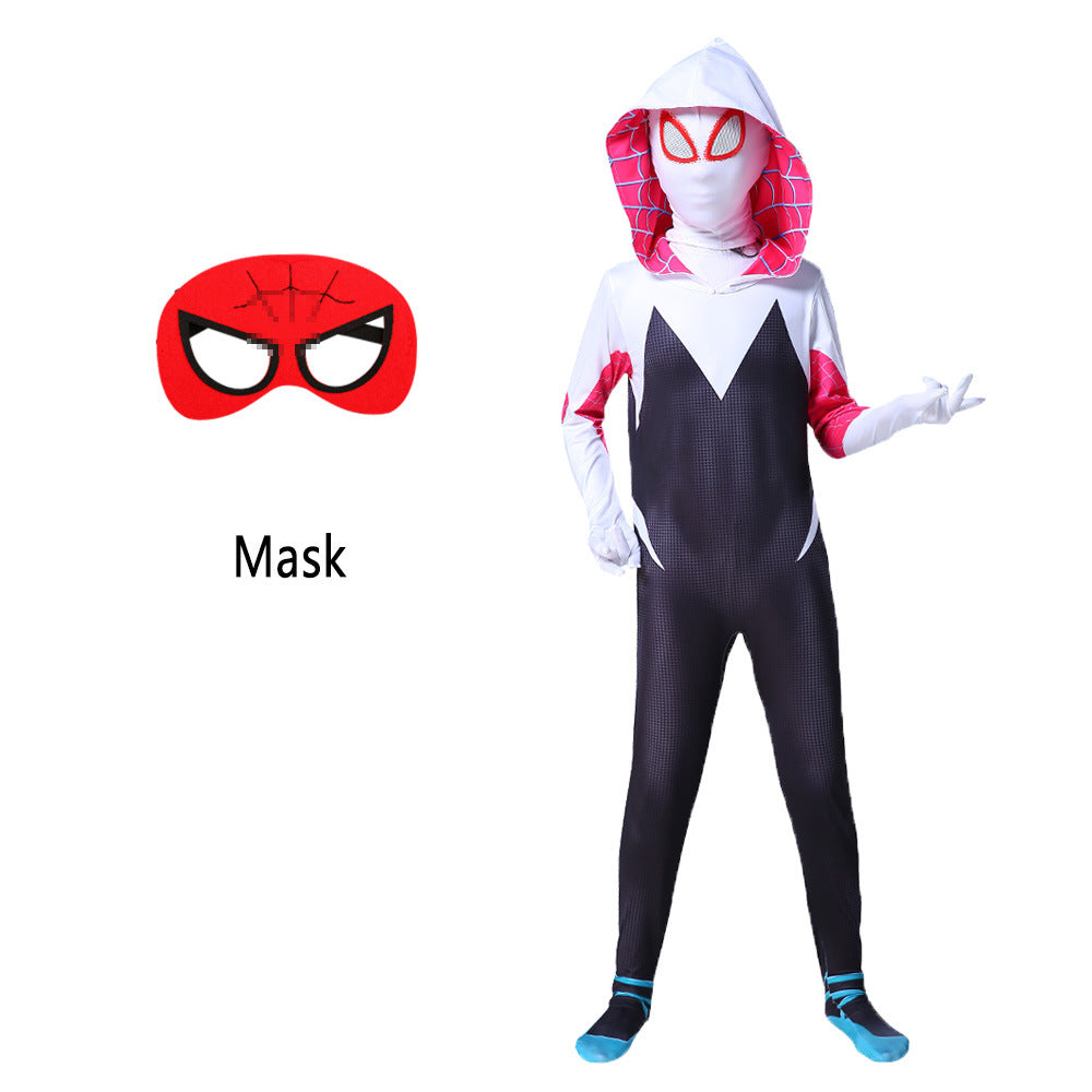 Anime Spider Gwen Stacy 3D Cosplay Costume Kids Adult Zentai Suit Spider Women Girl Carnival Halloween Party For Girls