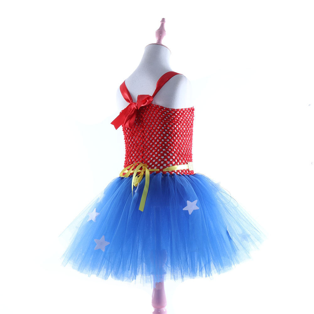 Halloween Children's Dance Performance Costume Role Play Dress Girls' Net Dress