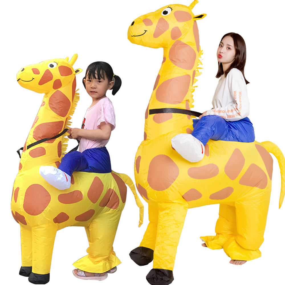 Giraffe Inflatable costume Cosplay costume Funny Blow Up Suit Party costume Fancy Dress Halloween Costume for Adult Jumpsuit