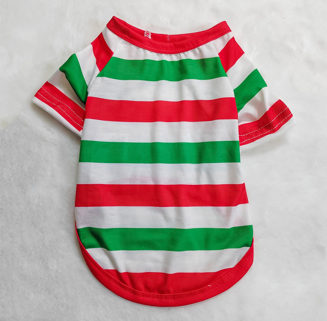 Santa Claus Stripe Christmas Home Wear Pajamas