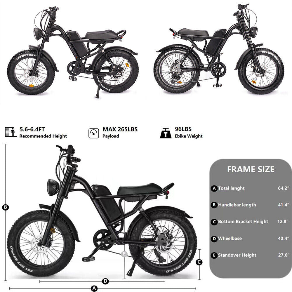 EMB009 New Design 500W Mountain Electric Bicycle Out Door With Fat Tiire Ebike