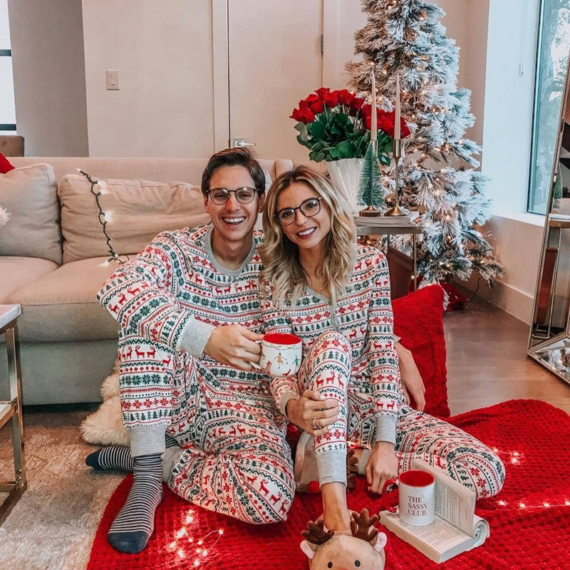 Family Matching Clothes Christmas Pajamas Set Mother Father Kids Son Matching Outfits Baby Girl Rompers Sleepwear Pyjamas