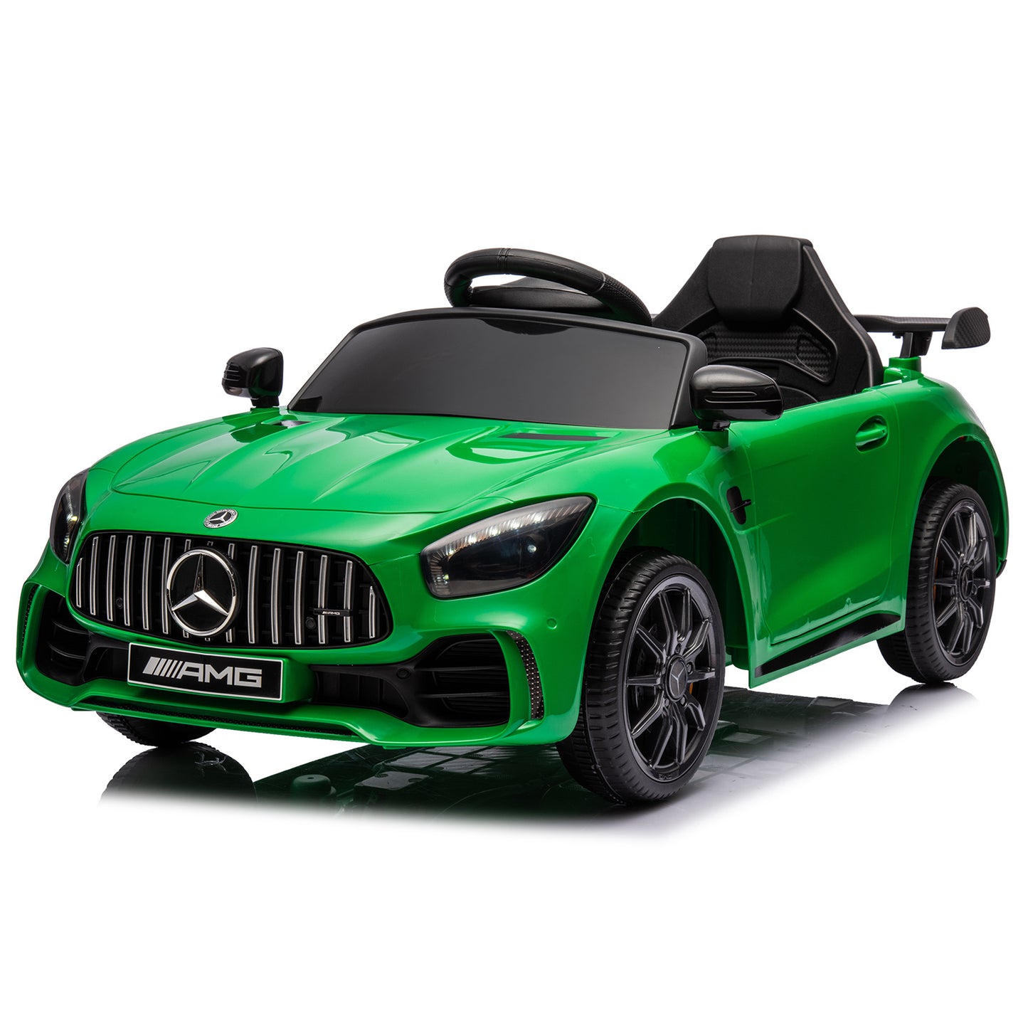 LEADZM Dual Drive 12V 4.5Ah with 2.4G Remote Control Mercedes-Benz Sports Car Green